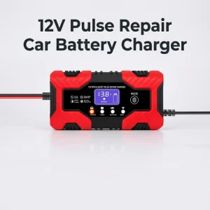 12V 6A DC Car Motorcycle Battery Charger Digital Intelligent Full Automatic Lead Acid Battery Charger Universal for UK US AU EU