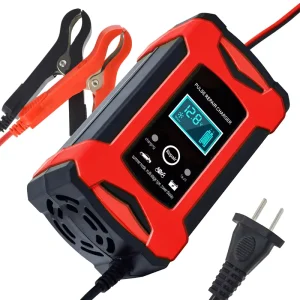 12V 6A Smart Electric Battery Charger OTP/OVP Deep Cycle Pulse Repair Fireproof Lead Acid Motorcycle Car Universal Adapter