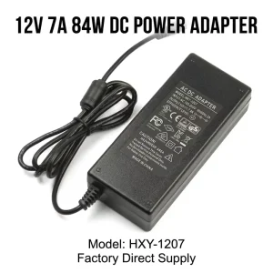 12V 7A 84W Desktop Power Adapter Universal AC 100 240V to DC Regulated Switching Power Supply for CCTV NVR LED Strips