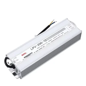 12V AC/DC Waterproof Switching Power Supply, LPV-200-12 LED Driver, 200W