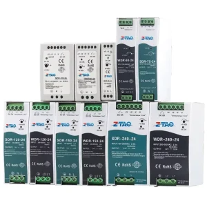 12V DC DIN Rail Switching Power Supply 24V 36V 48V 25W 35W 50W 100W 150W 200W 350W for LED Strips and Industrial Applications