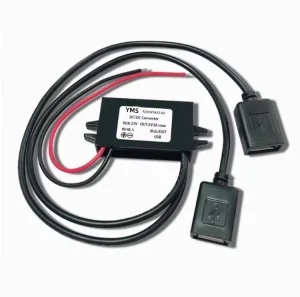 12V DC to 5V 3A 15W Car Power Converter Dual USB Interface 5V DC-DC Buck Module off Board