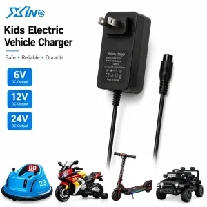 12V Kids Electric Vehicle Battery Charger for Ride on Car Replacement Power Supply for Wide Usage in Mobility Vehicles