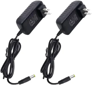 12V2A AC/DC Power Supply Adapter ABS US Standard Plug Overcurrent Protection for Home/Office Electronics 12V Output