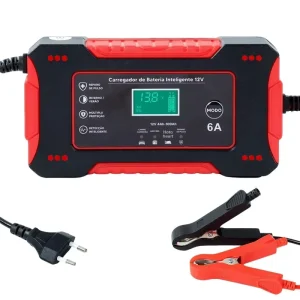 12V6A Smart Battery Charger with Reconditioning Pulse Repair for Car Motorcycle Minivan 110V-220V Wide Voltage Input