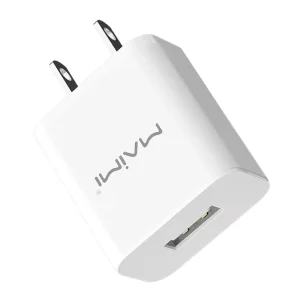 12W USB Wall Charger US Plug 5V 2.4A Single Port Power Adapter 110-240V for Android Smartphones Travel