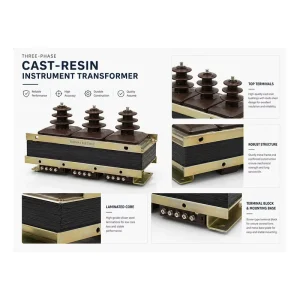 12kV JSZW3 12 Three Phase Epoxy Cast Voltage Transformer for Switchgear Power Distribution