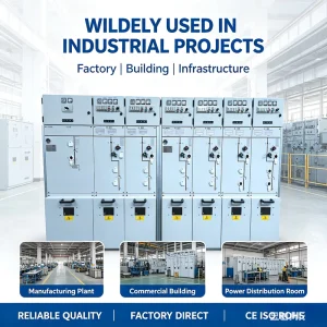 12kV SF6 Gas Insulated Indoor Metal Industrial Ring Main Unit RMU 630A IP67 Fully Sealed Modular Switchgear 50Hz MV Power