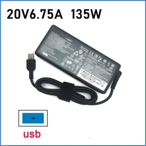 135W 20V 6.75A Laptop Charger for All in One T450P T460P C350 C360 C365 C460 C560 A540 A740 B5400 G400 G400s G405 G405s