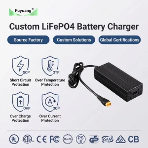 14.6V 5A 4S LiFePO4 Battery Charger for 12V Lithium Iron Phosphate Batteries Industrial Robot Use CE Certified