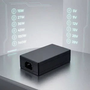 140W 100W 45W 36W 27W 15W 5V 9V 12V 15V 20V 28V 0.5a AC DC Power Adaptor USB PD3.1/PD3.0/QC4.0/QC3.0/QC2.0 Charge Power Supply