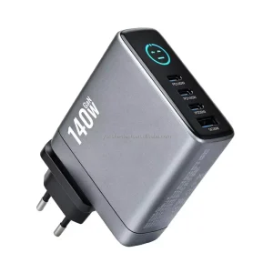 140W 30W Multi-Device GaN Travel Charger with TFT Screen EU UK AU US Plug