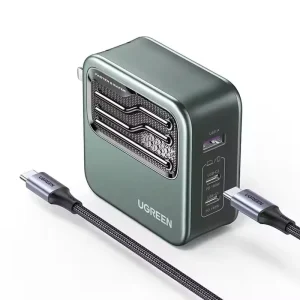 140W Fast Charging USB C Charger 3 Port Foldable GaN Wall Charger Power Adapter for Laptop iPhone