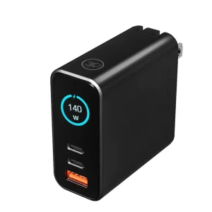 140W PD 3.1 USB C GaN Wall Charger with TFT Display Screen