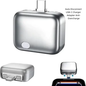 140W USB-C Smart Auto-Stop Charging Adapter Magnetic Auto-Eject Charger Separator with Overcharge Protection for Phones