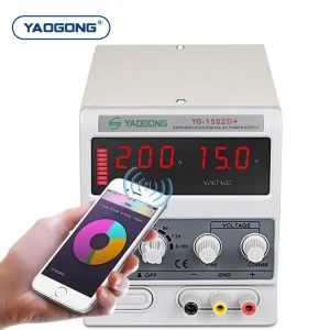 1502D+ 15V 2A Adjustable DC Power Supply Digital Switching Regulated Bench Power Supply with Buzzer for Mobile Phone Repair Lab