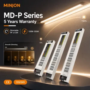 150W 24V 6.25A Single Dimmable LED Driver Power Supply Multi-Level Dimming Semi-Glue for LED Stripes