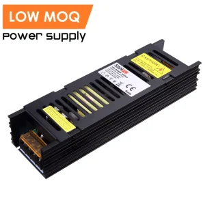 150W Indoor Slim Black SMPS Power Supply Constant LED Strip Driver 5v 12v 24v AC DC CCTV Switching Light 100-240 VAC 20A 16A