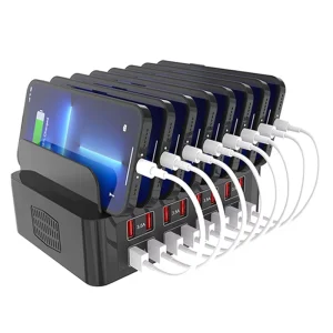 150W Mobile Phone Storage Bracket USB Charger with 16 USB Multi-Port Charging Station