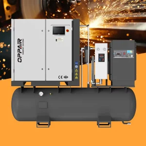 15Kw 22Kw Energy Saving 5-In-1 Laser Screw Air Compressor With Modular Dryer 1.2M3/Min 54Cfm 16Bar 1.6Mpa