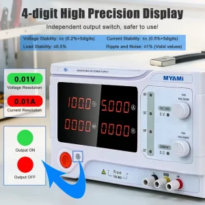 15V 20V 24V 30V 50V 60V 100V 120V 150V 200V 300V 400V Adjustable Bench Lab DC Power Supply with SCP OVP OCP for Testing