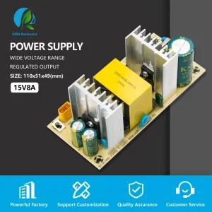 15V 8A 120W Open Frame Switching Power Supply AC to DC LED Driver Board for CCTV Security Lighting