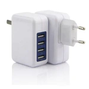 15W 3.1A 4-Port USB Wall Charger Portable for Mobile Phones