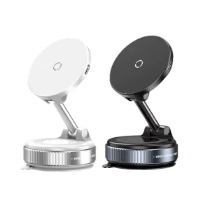 15W Car Magnetic Holder Wireless Charger 360 Degree Rotation Car Bracket Adapter