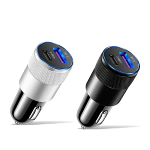 15W USB Car Charger Type C Fast Charging Phone Adapter for Xiaomi Huawei PD Phone Charger Car Adapter