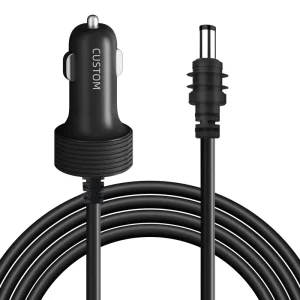 16FT 16 AWG Cigarette Lighter DC Power Adapter with PVC Jacket and Braid Shielding for Car Charging