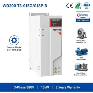 18.5kW AC Drive Pump Fan 15kW 3-Phase 380V Variable Speed Controller Refrigeration Chemical Agitator