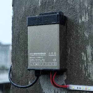 180-240V AC-DC 12V 400W Rainproof Aluminum Housing Single-Output Switching Power Supply 33.3A with Intelligent Temperature Control