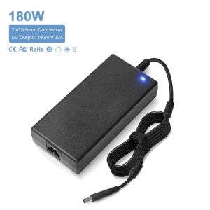 180W DC 7.4×5.0mm Gaming Notebook AC Power Supply 19.5V 9.23A Desktop Laptop Charger Brick with LED Light for Dell