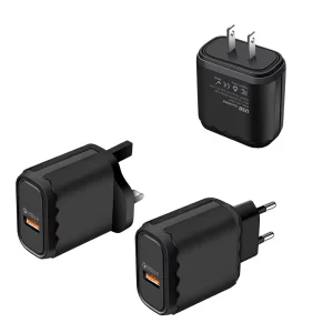 18W QC3.0 USB Charger Fast Charging Power Adapter Portable Wall Charger for Cell Phones