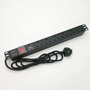 19 Inch 6 Way UK Type PDU Power Distribution Unit