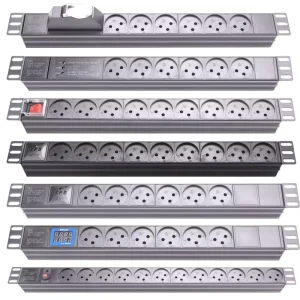 19″ Power Distribution Unit PDU with 16A Israel Type Sockets Made of Aluminium Alloy for Data Center Cabinets