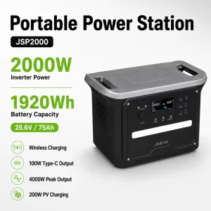 1920Wh 2000W Metal Shell Wireless Charging LiFePO4 Portable Power Station for Camping Supplier