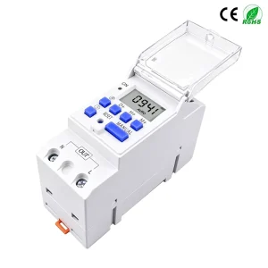 1NO 1NC Din Rail Single Phase Weekly 7 Days Programmable Digital Time Switch Relay Timer AC 220V 230V 12V 24V 48V 16A