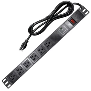 1U 1.5U 6/8 Ways USA PDU Rack Mount 19 Inch Power Distribution Unit for Cabinet
