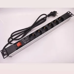 1U 19′ German Type Rack Power Distribution Unit
