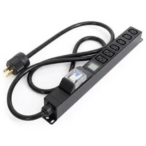 1U 30A Smart PDU L6-30P C13 C19 Monitored Power Distribution Unit Circuit Breaker Data Center Server Rack