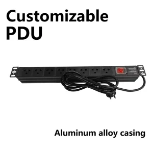 1U 8 Port Aluminum Alloy Shell Rack Cabinet Power Distribution Unit PDU Socket Thailand 250V 16A