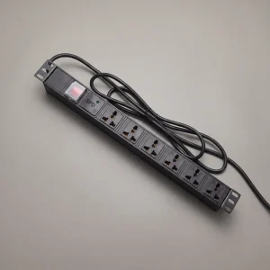 1U Rack Mount PDU 8 Port Surge Protector 240V 12A Power Distribution Unit Aluminium Alloy For Outdoor Cabinet Telecom IP20