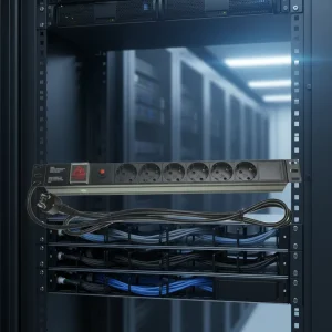 1U Universal Type Rack PDU Horizontal Installation Power Distribution Unit