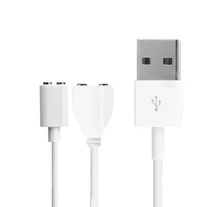 2-Pole Pure Copper Magnetic Pogo Pin USB Type Receptacle Adapter for Smart Watch Computer IOS Printer with Fast Charging Cable