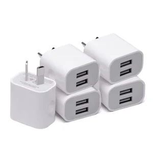 2-USB 2A Cell Phone Charger with AU/US/EU/UK Plugs