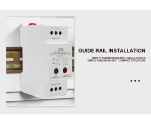 2-in-1 RJ45 Ethernet & Power Surge Arrester 100Mbps 220V 5KA DIN Rail Lightning Protector