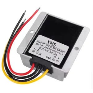 20-72V to 5V 10A 50W DC-DC Converter Waterproof Off-Board Step Down Voltage Regulator Transformer 48V 60V 24V Buck Module