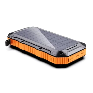 20000mAh Emergency Solar Power Bank Waterproof Outdoor Backup Battery Dual USB Type C Input for Power Outage and Travel
