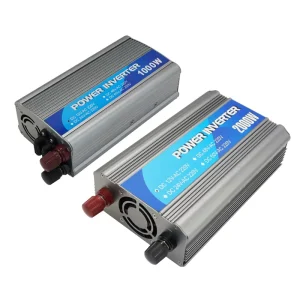 2000B Solar Inverter Push-Pull DC12V/24V to 220V/110V Dual Socket Modified Sine Wave 1000W for Car & Home Use